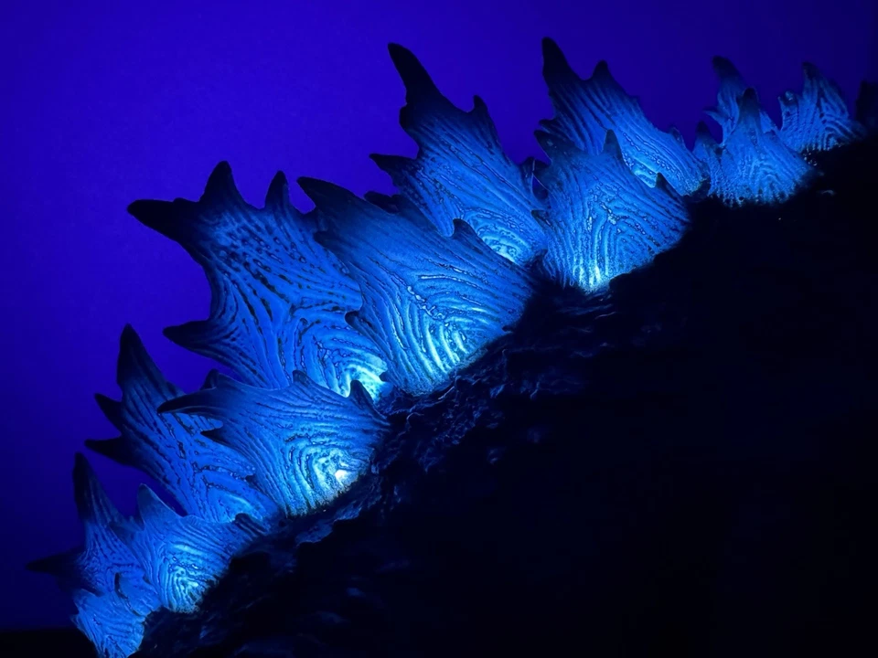(W/Box) X-Plus Godzilla 2019 RIC-Boy Blue Translucent Light-Up Dorsal Fins Ver. - Image 4 of 4