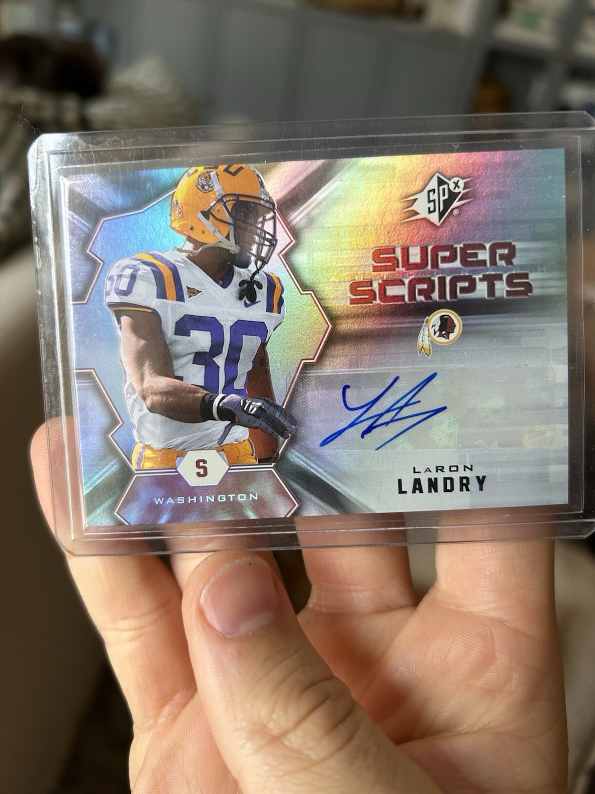 LaRon Landry SPx Super Scripts Autograph #SSLL Base