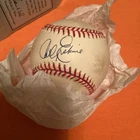 Autographed Wm White NL Baseball of Dodgers Carl Erskine READ