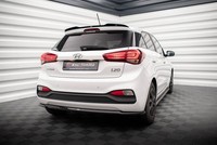 Maxton Design Heckspoiler Lippe Passend FüR Hyundai I20 Mk2 FL Schwarz Hochglanz