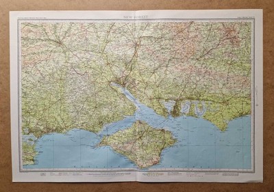 BARTHOLOMEW Revised Half-Inch Large Scale Map of the New Forest (c.1950)