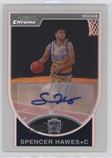 2007 Bowman Draft Picks & Stars Chrome Rookie Refractor Spencer Hawes Auto 1u6