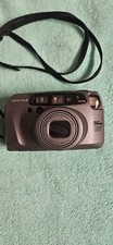 Pentax IQZoom 160 35mm Point Shoot Film Camera Auto Focus Silver Black