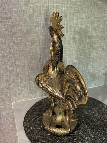 Vintage Sascha Brastoff Golden Rooster Figurine MCM Ceramic Art - Picture 6 of 20