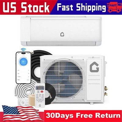 Efficient 9000 BTU Mini Split Air Conditioning/Heating System 230V SEER2 18.5