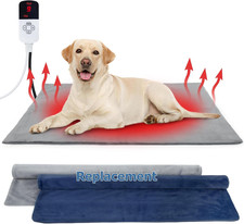 Dog Heating Pad Outdoor Heated Dog Bed Indoor for Cats, Warming Electric Pet Hea