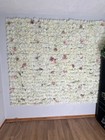 Handmade Wedding Flower Wall Backdrop White Pink Rose Artificial 185x210 cm