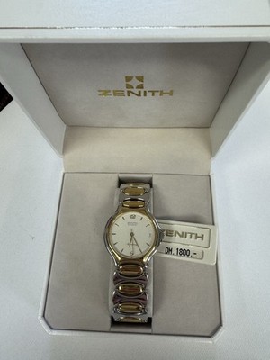 Zenith Automatic Damen Uhr Bicolor Stahl Gold NOS Neu mit Box Vintage Swiss Made
