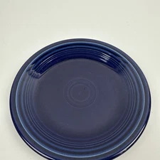 Fiestaware SALAD PLATE Cobalt Blue Classic Rim 7 1/4"