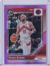 Bruce Brown - 2024-25 Donruss Optic - Hyper Pink Prizm - #105 - Raptors