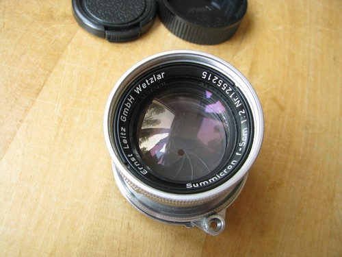 Leica 50mm Summicron Collapsible f/2 Lens in Leica Screw Mount M39 LTM L39 - Picture 3 of 24