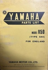 YAMAHA V50 1974 MODEL - GENUINE YAMAHA ILLUSTRATED PARTS LIST BOOK
