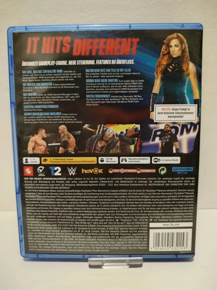Wrestling WWE 2K22 (Playstation 5 Spiel , 2022) - Bild 2 von 3
