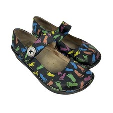 Alegria Paloma Shoes Womens Size EU 40 Black Footprint Mary Jane Comfort Leather