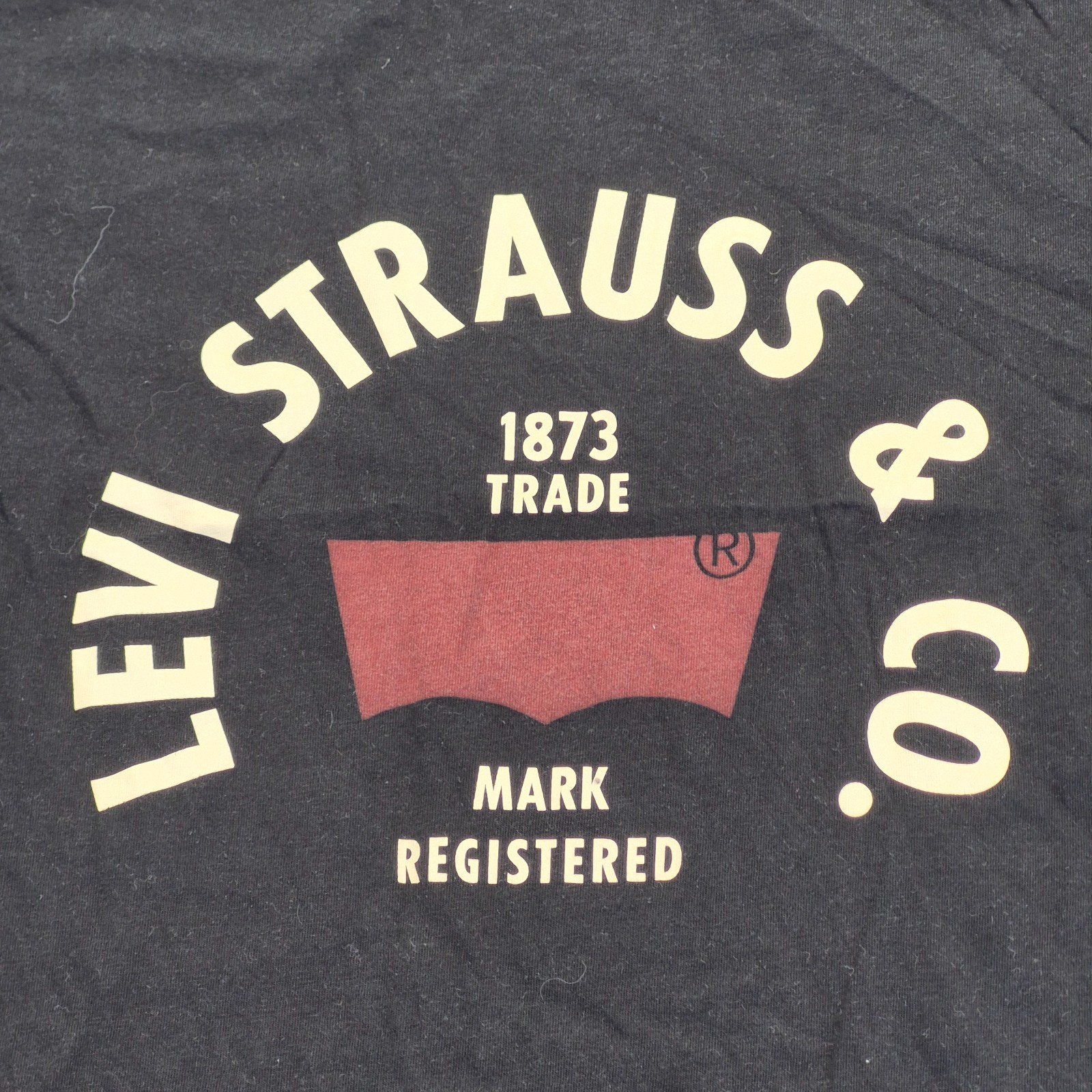 LEVI'S T-Shirt Small Black Mens Short Sleeve Round Neck Graphic Print Logo thumbnail 5