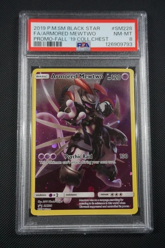 Pokemon Promo Armored Mewtwo SM228 - PSA 8