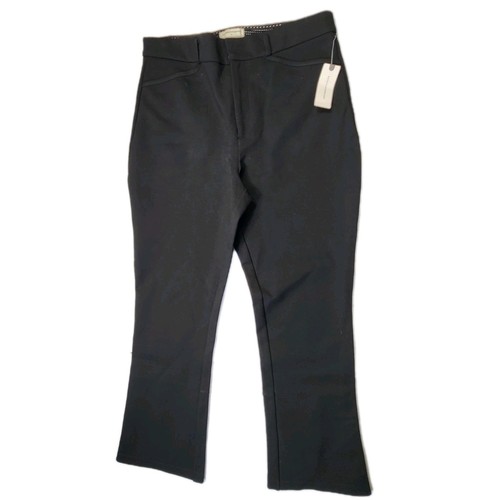 Pantalone donna Anthropologie Essential orlo a tulipano taglia 10 nero nuovo con etichette NUOVO - Foto 15 di 24