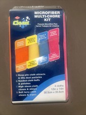 MICROFIBER MULTI-CHORE KIT- BY: RITZ CLEAN / 4 DIFFERENT TYPES OF CLOTHES- NEW