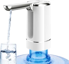 Foldable Water Dispenser with 1200Mah Lithium Battery 5 Gallon Bottle, Automatic