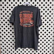 New University of Florida Gators Fanatics T-shirt Large Gray Double Sided