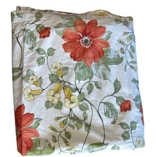 Pottery Barn Sophia Floral Orange Poppy twin duvet cover