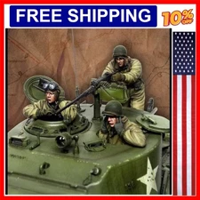 Spot 1/35 Scale Die-Cast Resin Model Assembly Kit History US Tank Crew 3 Pers...