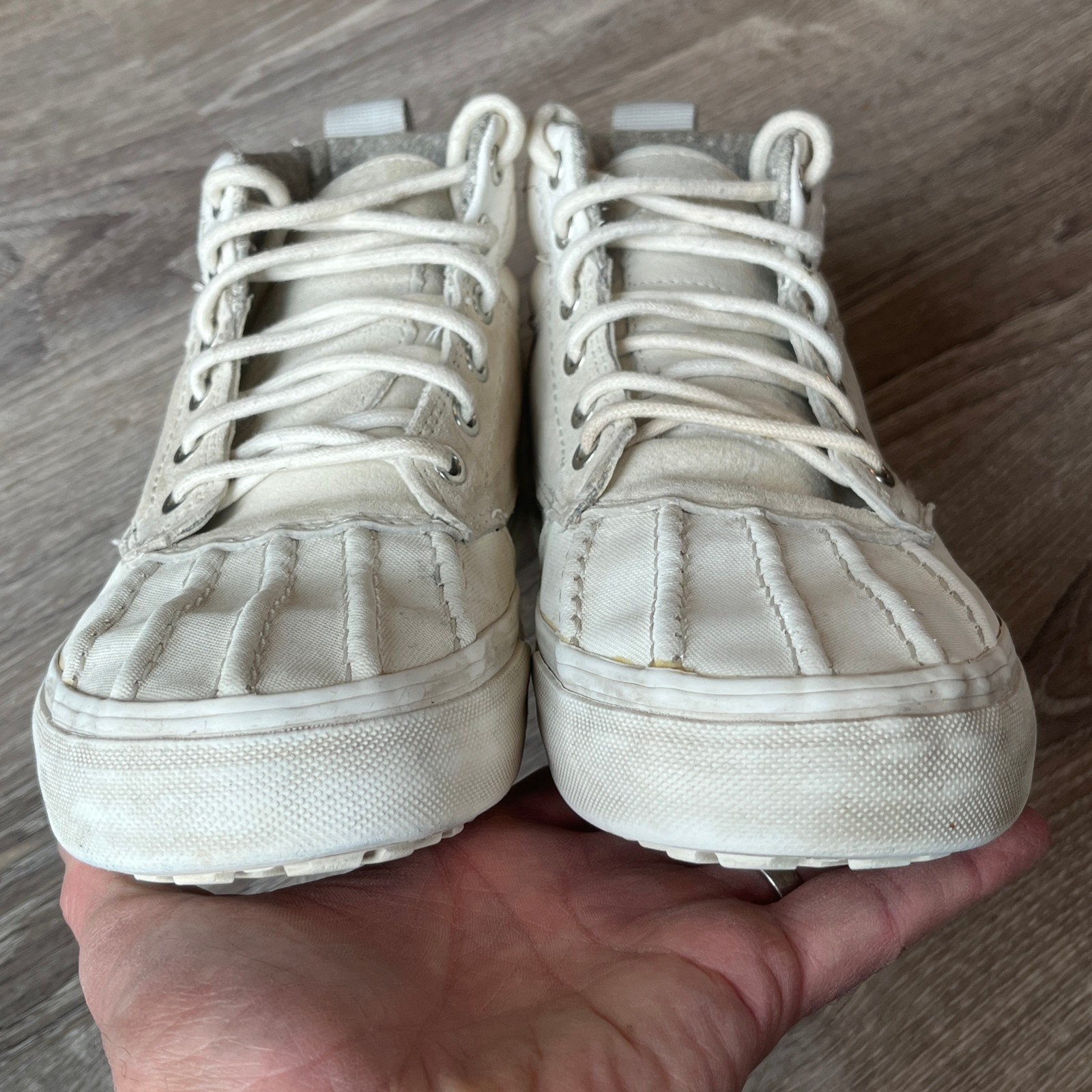 Vans Sk8-Hi Del Pato MTE Duck Boot White Sneakers Womens 8 UK 5.5 EU 38.5 thumbnail 5