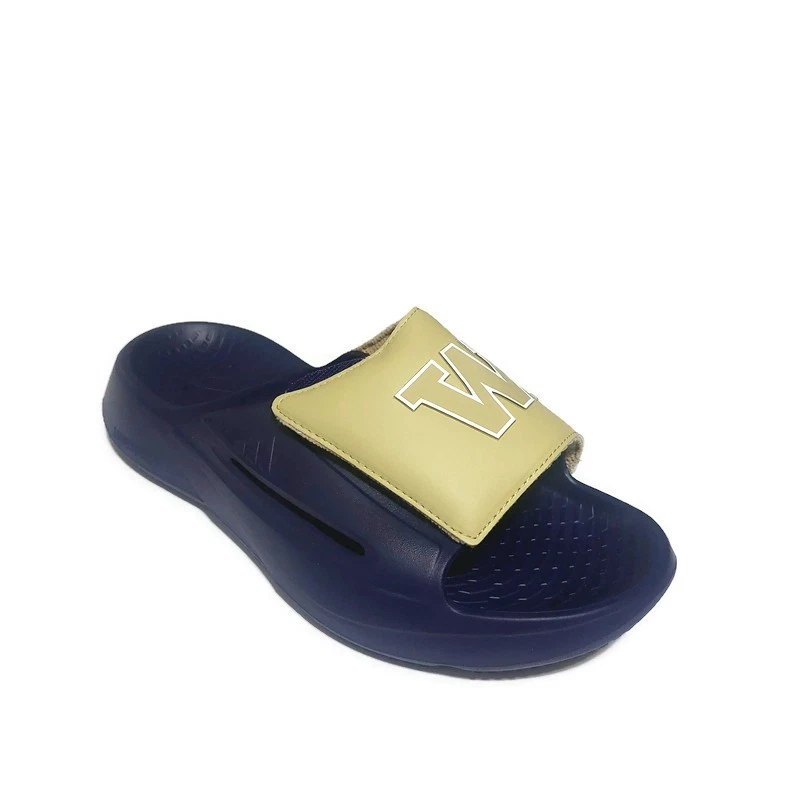 Kansas Jayhawks adidas Lightblaze Slide Mens Size 6 Womens Size 7 Sandals Blue adidas Comfort Slide Sandals for Men for sale | eBay main image 4