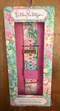Lilly Pulitzer Featured in Fruity Flamingo Apple Watch Band fits 38 and 40mm NIB