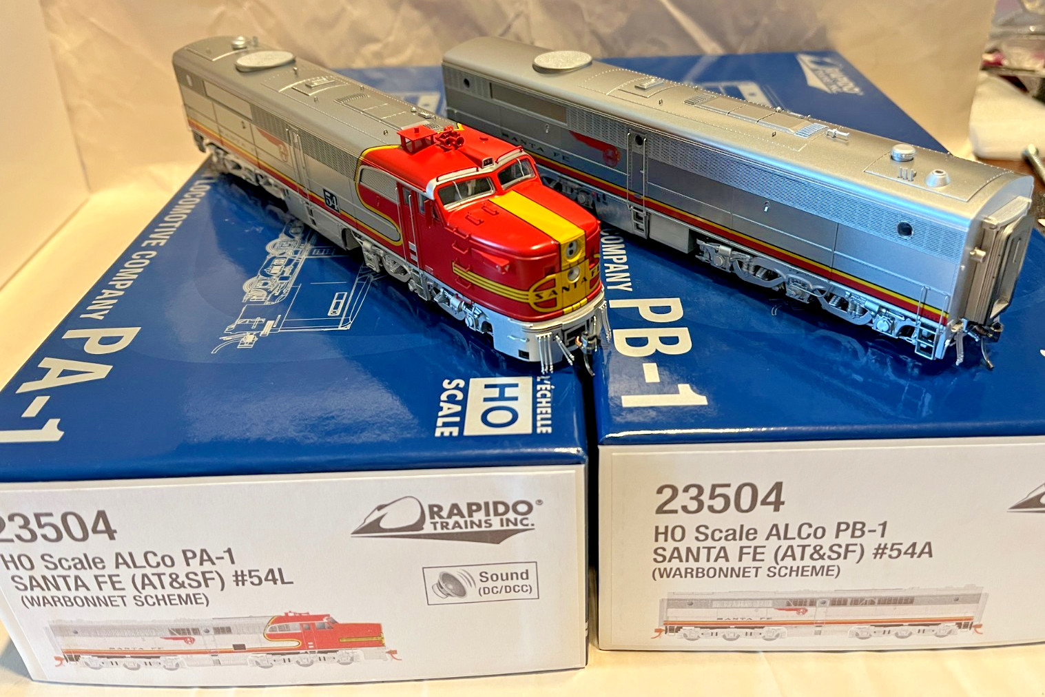Rapido HO Scale Santa Fe ATSF Alco PA-1  / PB-1 DCC-Lok Sound 5