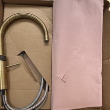 Brass Finish Quoorker Round Fusion Tap. Fitted Never Used. Builder Error Colour.