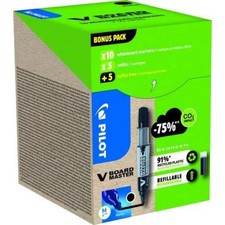 Pilot Greenpack, V-Board Master, Black, 10 Markers and 10 Refills, WLT556275