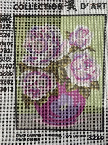 Collection D Art Printed needlepoint tapestry   20x25 Cm  Canvas Only