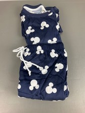 Disney Mickey Mouse Children's Navy Blue Pajama Set - 100 Polyester, Long-Sleev