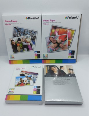 Mixed Photo Paper Bundle 90x 7x5 110x 6x4 Polaroid Tesco New