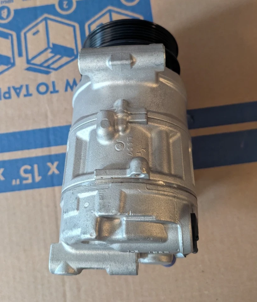 Compresor de aire acondicionado con polea de 6 ranuras para Audi A4 Quattro 2004-2005 Q5 13-17 S4 SQ5 Foto 4 de 4