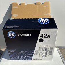 HP LaserJet 42A Black Toner Print Cartridge Q5942A (Open Box also rip in Plastic