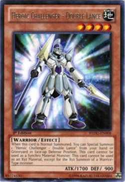 YuGiOh Heroic Challenger - Double Lance REDU-EN008 Rare Englisch NM 1st