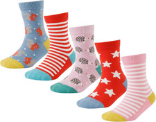 Little Big Girls Cotton Socks Toddler above Ankle Polk Dot Crew Fashion Cartoon