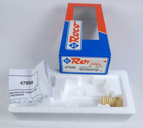 ROCO 47958 LEERKARTON Niederbordwagen DB Güterwagen Spur H0 OVP Leerverpackung ! | Zustand: Gebraucht