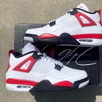 Jordan Air Jordan 4 ''Red Cement'' Men's Mid Top Retro Basketball Shoes