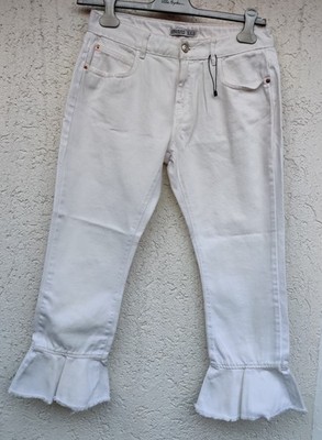 ZARA BASIC Z1975 DENIM Damen Jeans EUR  Gr.38 Weiß Neu!!