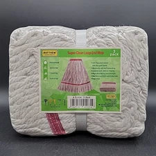 3 Pack of Super Clean Loop End Mop - Matthew Cleaning Products Machine Washable