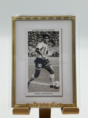 Diego Maradona 2023 Futera Churchman's Cards Gold Framed Captains