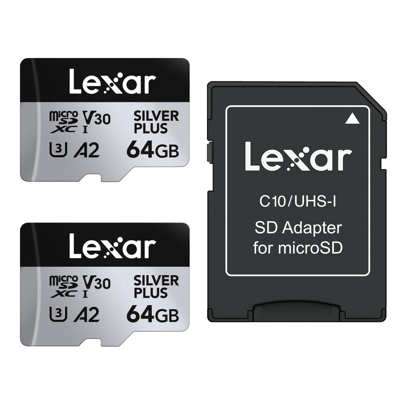 Lexar Silver Plus 64 ГБ Micro SD-карта скорость передачи данных 205 МБс microSDXC UHS-I-geheugenkaa 4790₽