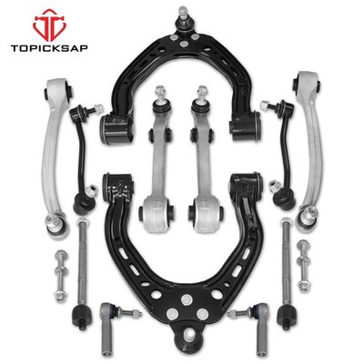 12x Control Arms & Ball Joint Assembly & Sway Bar Link for Tesla S 2012-2016 RWD