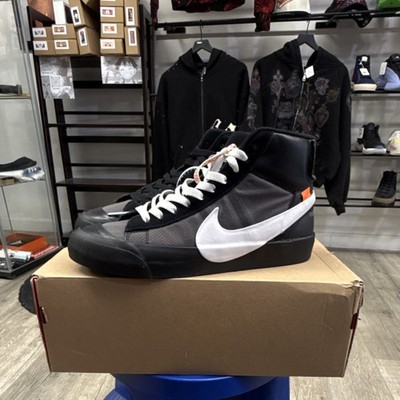 Nike Blazer Mid Off-White Grim Reapers AA3832-001 Black White High Top Men