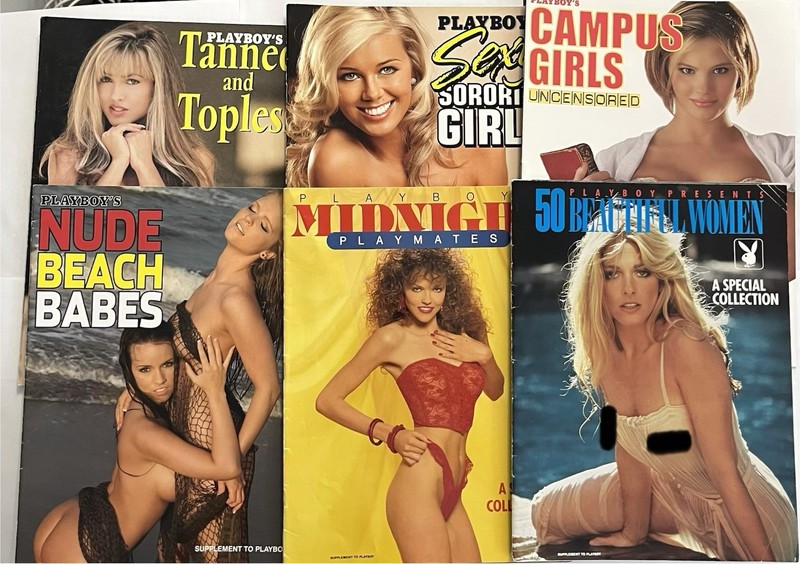 Playboy Special Supplement to Playboy Magazines Photo Books VintageRare Lot of 6