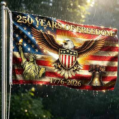 3-Ply 250 Anniversary Usa Flag 3X5 Ft,Thick Double Sided 250Th Commemorative Fla