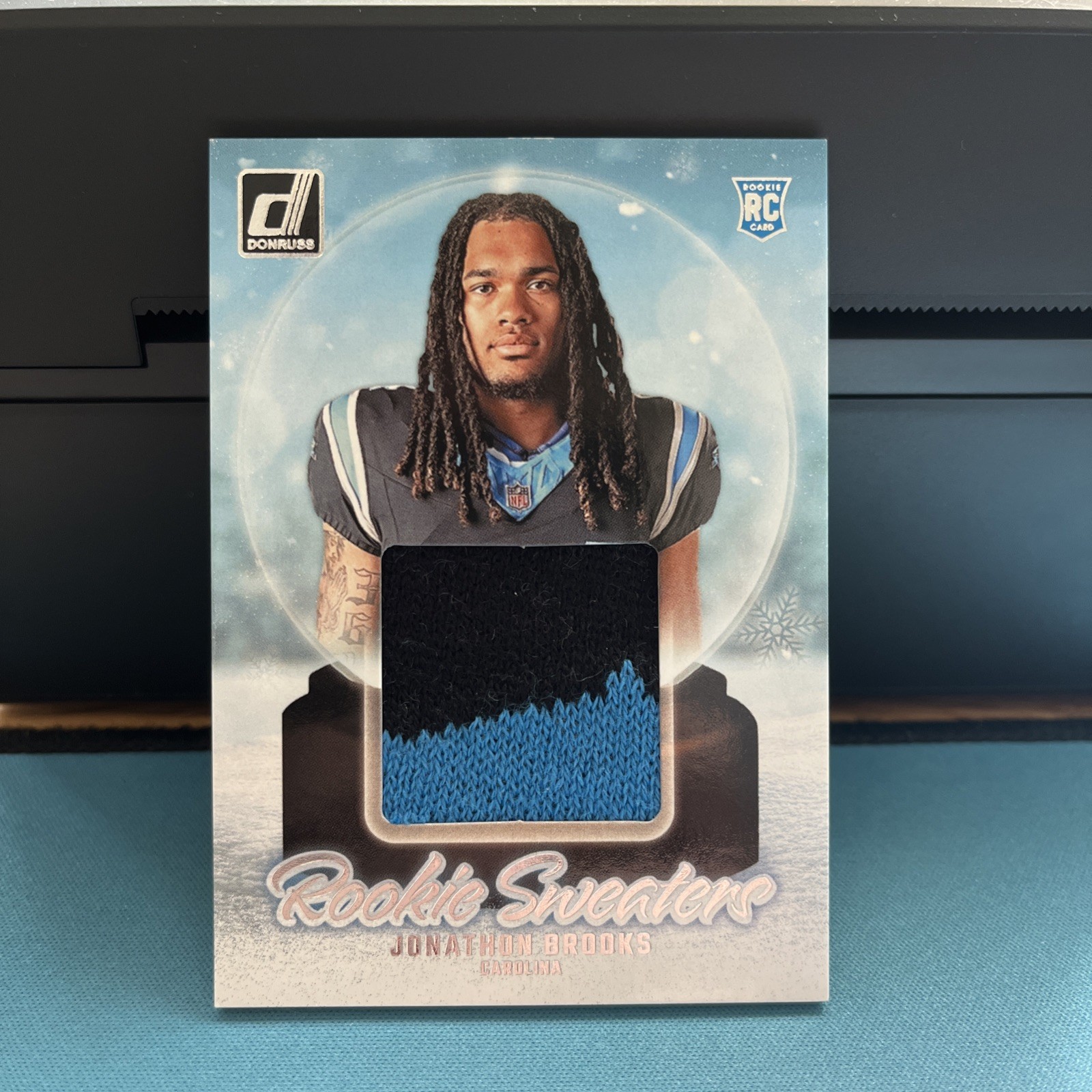 Panini 2024 Donruss Rookie Sweaters Jonathon Brooks #RHS-JBR Panthers Patch